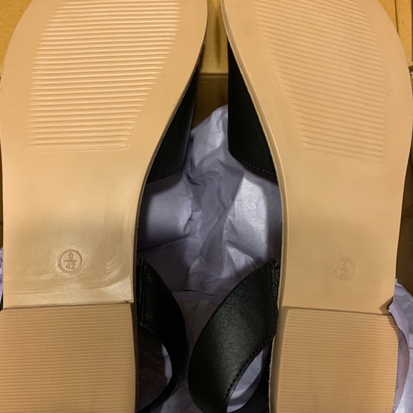 2 Part Peeptoe Leather Sandals - Picture 4 of 4